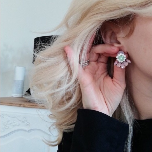 Sale 2/$20 “Ava” Rhinestone Stud Earrings - Picture 4 of 4
